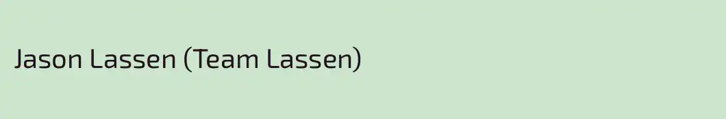Jason Lassen (Team Lassen)